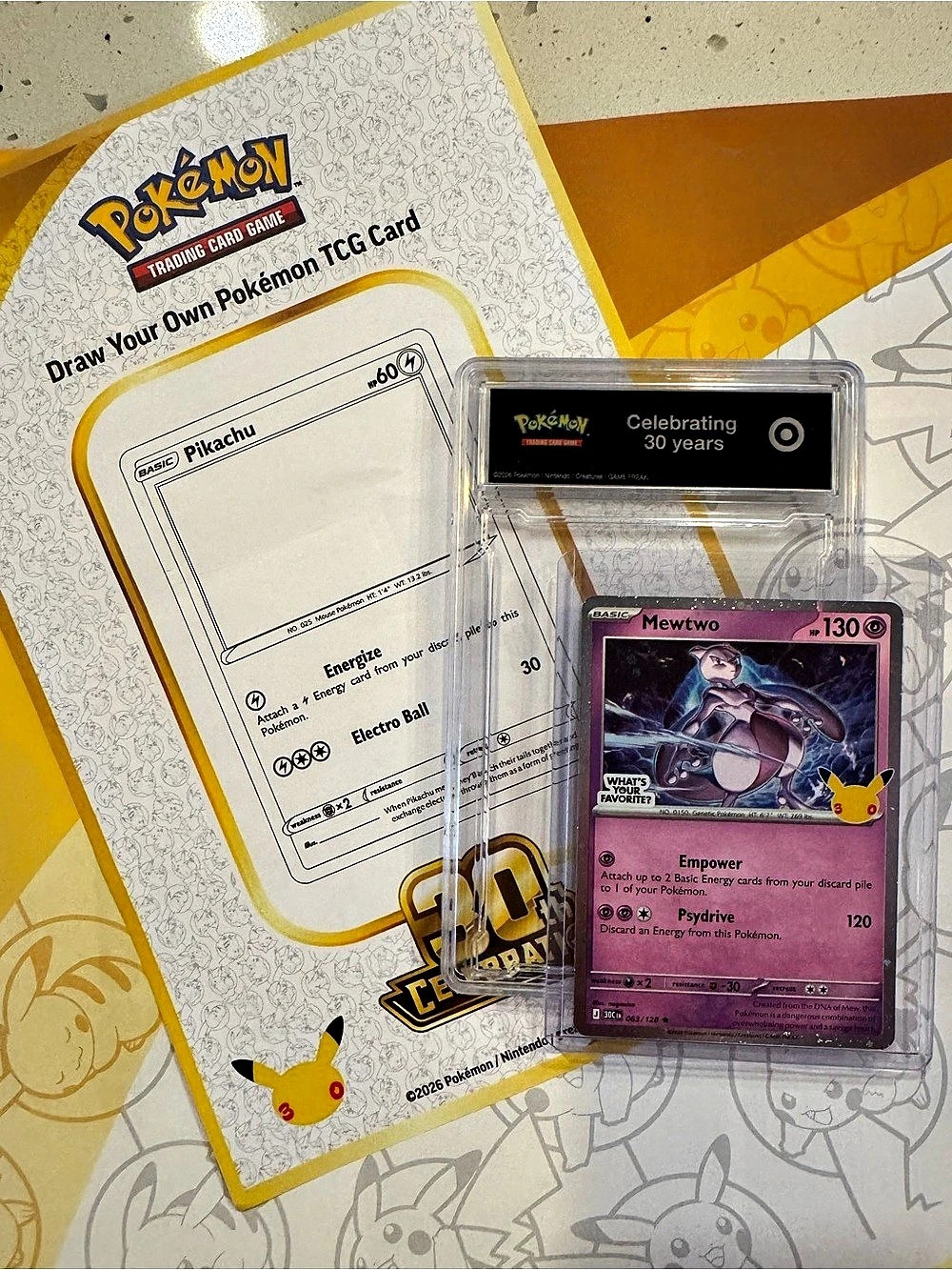 Target Mewto Pokémon Promo Family Event 30th Anniversary Bundle